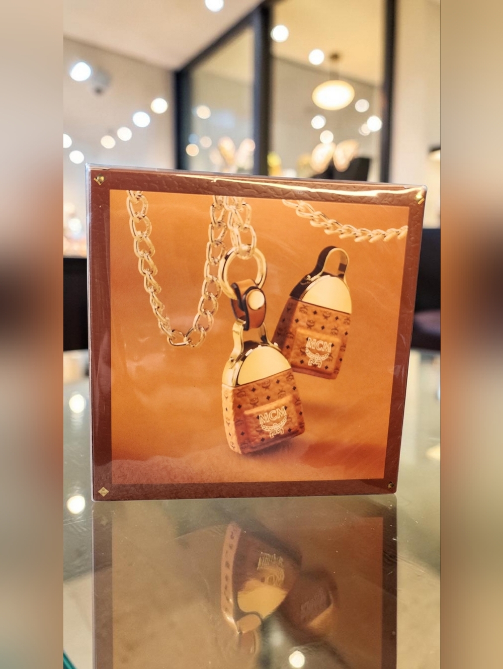 MCM Gold-Tone Necklace 2 Charm Set NWT - Picture 8 of 10